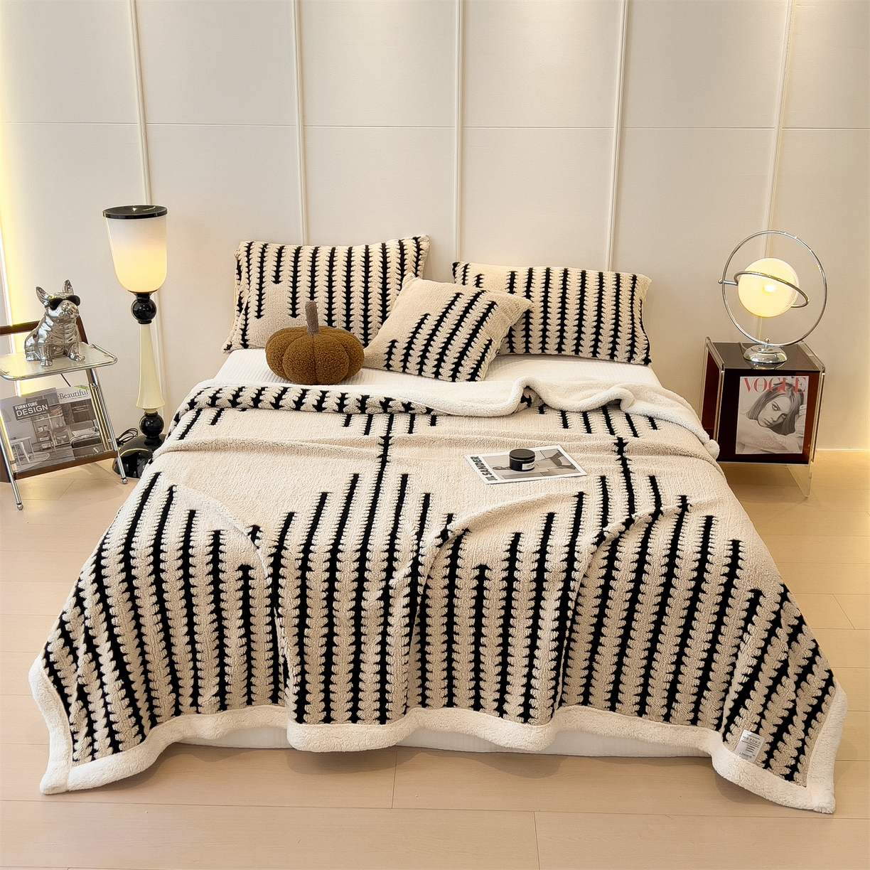 91家纺网 家纺一手货源 找家纺 亚龙工厂店 2025新款云杉绒加厚保暖多功能毛毯毯子 杉影毯 卡其