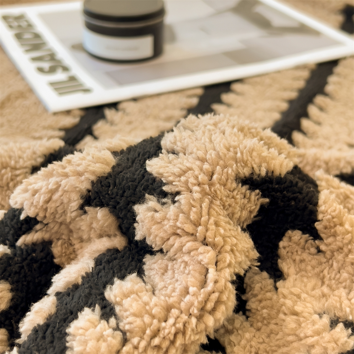 91家纺网 家纺一手货源 找家纺 亚龙工厂店 2025新款云杉绒加厚保暖多功能毛毯毯子 杉影毯 咖啡