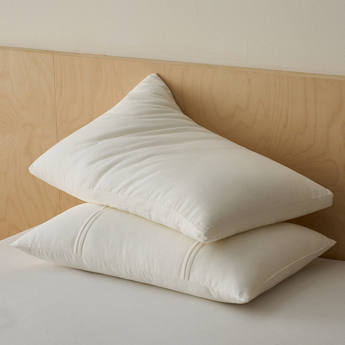 91家纺网 家纺一手货源 找家纺 良品汇馆 2025新款【A类原棉亲肤枕】全棉纯棉枕学生超柔软成人中高低 本白 48x74cm低枕/只