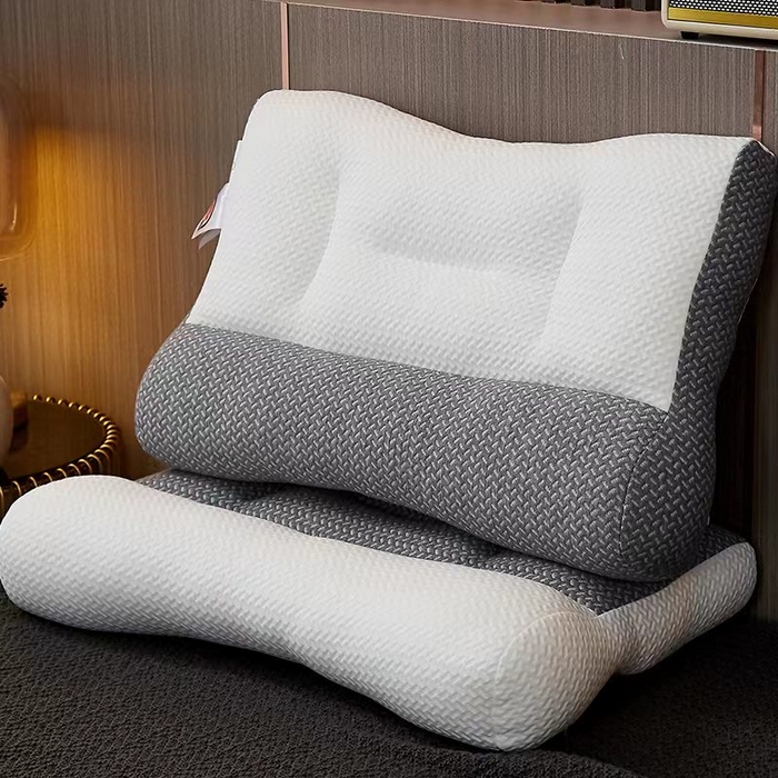 91家纺网 家纺一手货源 找家纺 十仟家纺 2025新款反牵引枕助睡眠枕头枕芯 牵引枕低枕