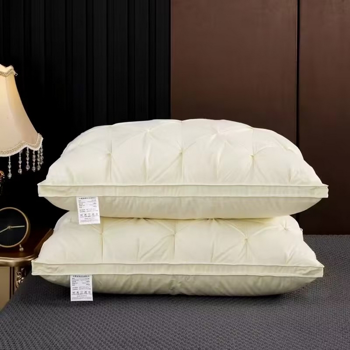 91家纺网 家纺一手货源 找家纺 （总）十仟家纺 2025新款扭花封口工艺酒店枕头枕芯