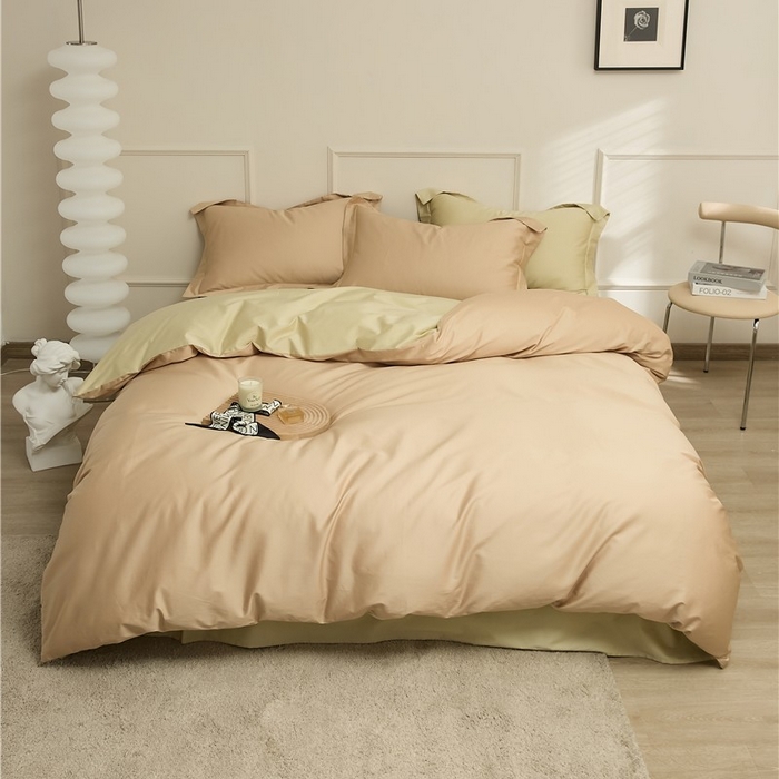 91家纺网 家纺一手货源 找家纺 （总）新款100S长绒棉双拼四件套