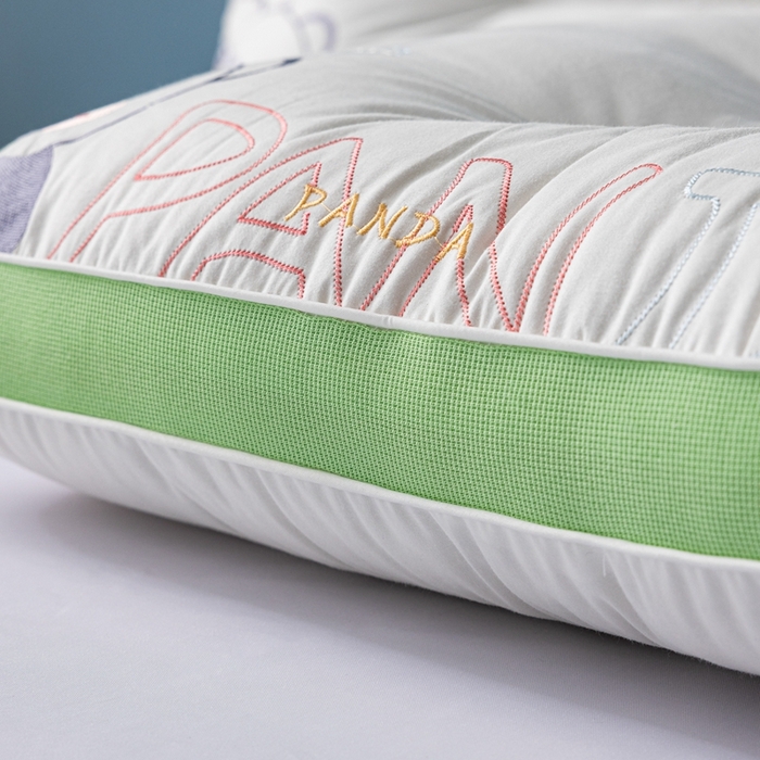 91家纺网 家纺一手货源 找家纺 十仟家纺 2025新款萌熊定型枕枕头枕芯 绿色30*50cm