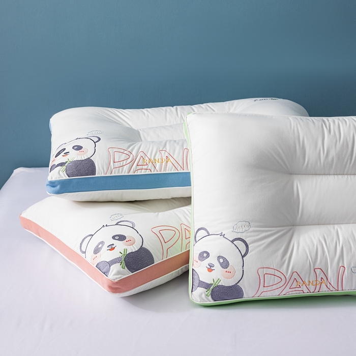 91家纺网 家纺一手货源 找家纺 十仟家纺 2025新款萌熊定型枕枕头枕芯 粉色30*50cm