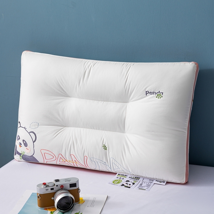 91家纺网 家纺一手货源 找家纺 十仟家纺 2025新款萌熊定型枕枕头枕芯 粉色40*60cm