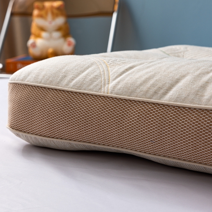 91家纺网 家纺一手货源 找家纺 （总）十仟家纺 2025新款羊毛绒两侧立体定型枕头枕芯