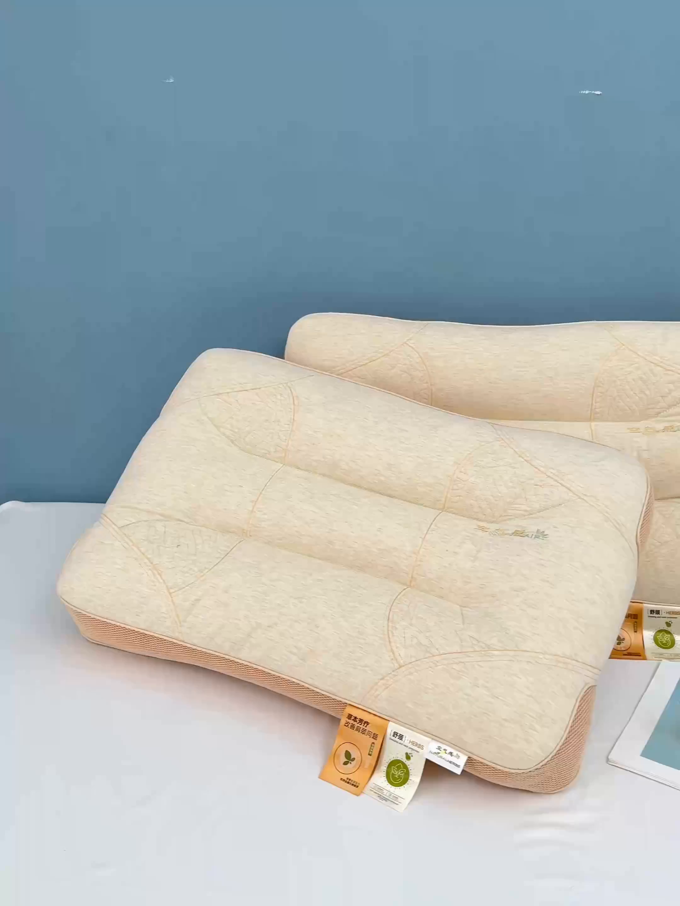 91家纺网 家纺一手货源 找家纺 （总）十仟家纺 2025新款羊毛绒两侧立体定型枕头枕芯