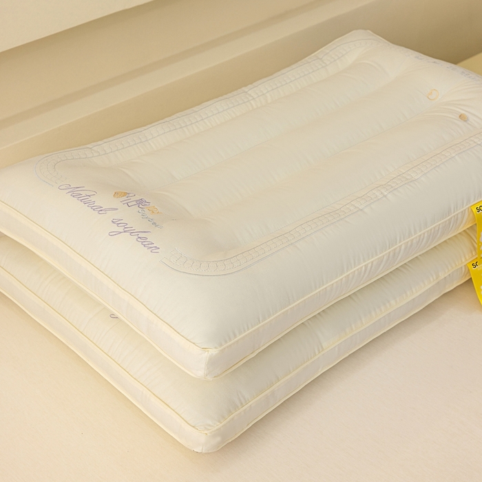 91家纺网 家纺一手货源 找家纺 十仟家纺 2025新款云感豆枕头枕芯 云感豆枕48*74cm