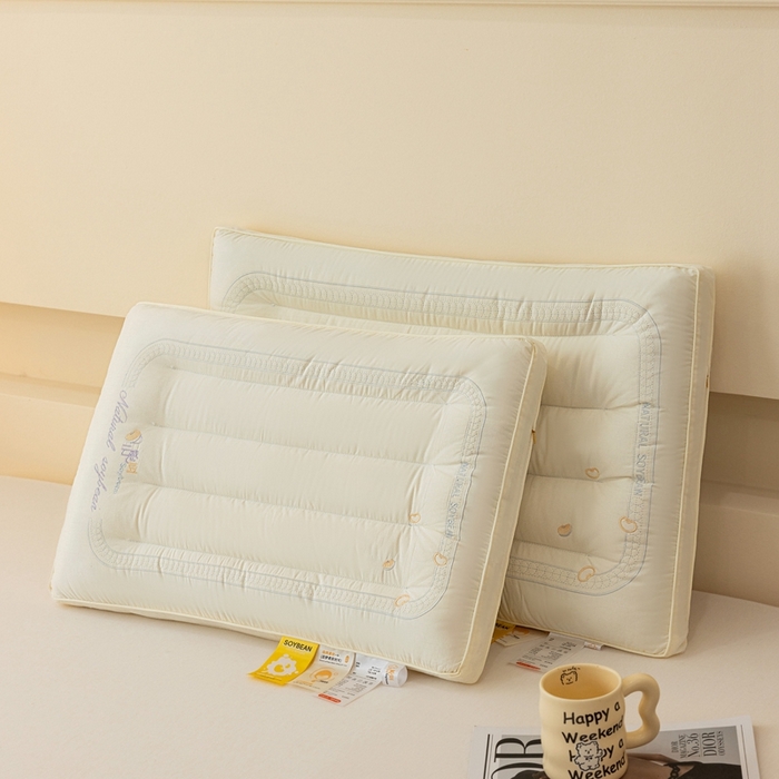 91家纺网 家纺一手货源 找家纺 十仟家纺 2025新款云感豆枕头枕芯 云感豆枕48*74cm