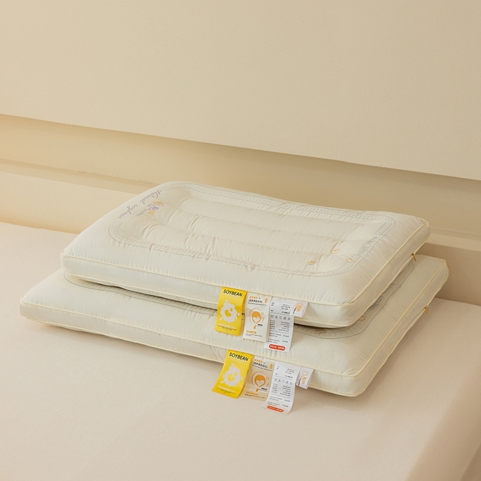 91家纺网 家纺一手货源 找家纺 十仟家纺 2025新款云感豆枕头枕芯 云感豆枕48*74cm