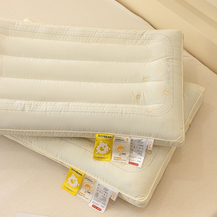 91家纺网 家纺一手货源 找家纺 十仟家纺 2025新款云感豆枕头枕芯 云感豆枕48*74cm