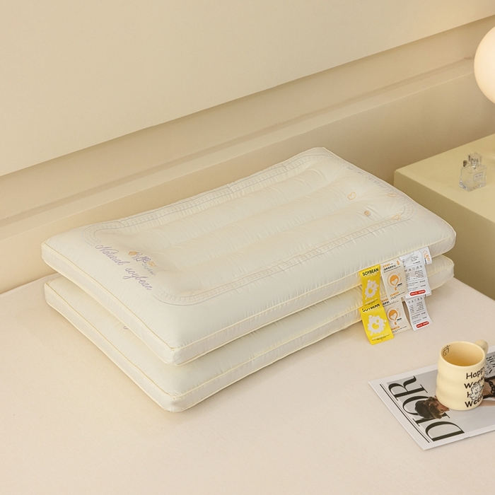 91家纺网 家纺一手货源 找家纺 十仟家纺 2025新款云感豆枕头枕芯 云感豆枕48*74cm