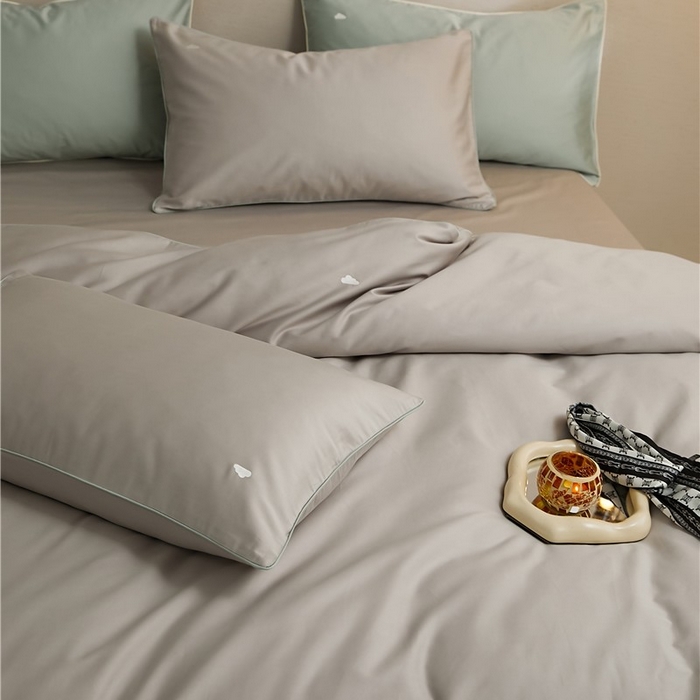 91家纺网 家纺一手货源 找家纺 （总）新款100S长绒棉四件套-云享系列