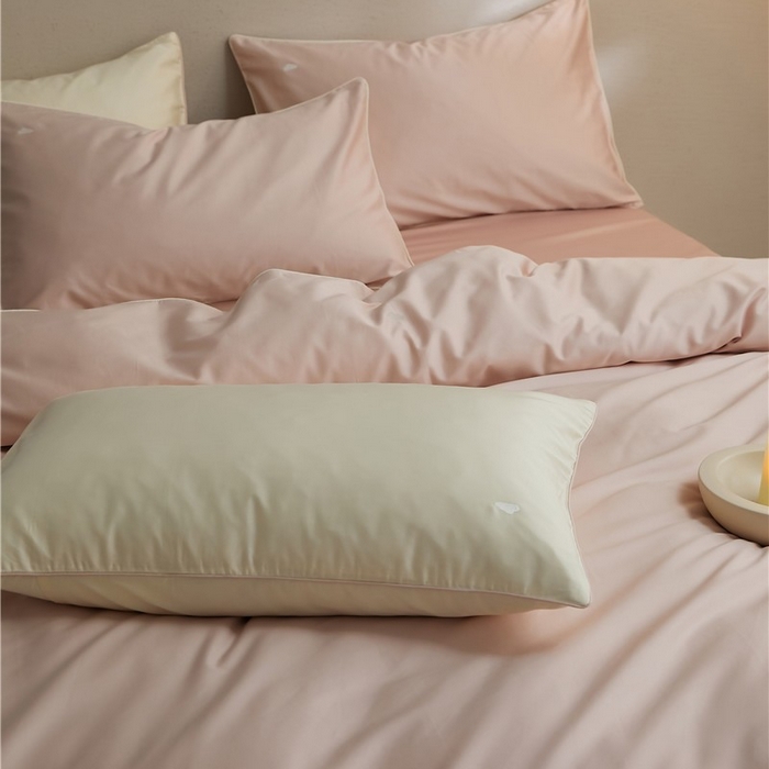 91家纺网 家纺一手货源 找家纺 新款100S长绒棉四件套-云享系列 桃夭粉