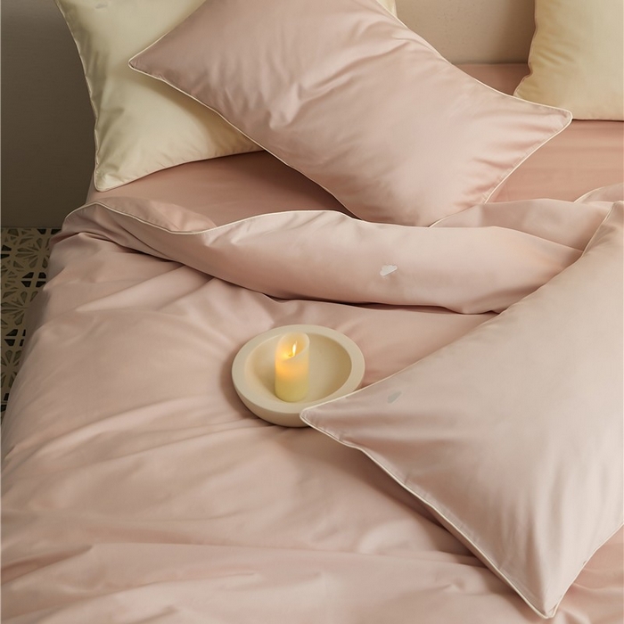 91家纺网 家纺一手货源 找家纺 新款100S长绒棉四件套-云享系列 桃夭粉