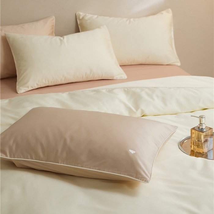 91家纺网 家纺一手货源 找家纺 新款100S长绒棉四件套-云享系列 莫奈白