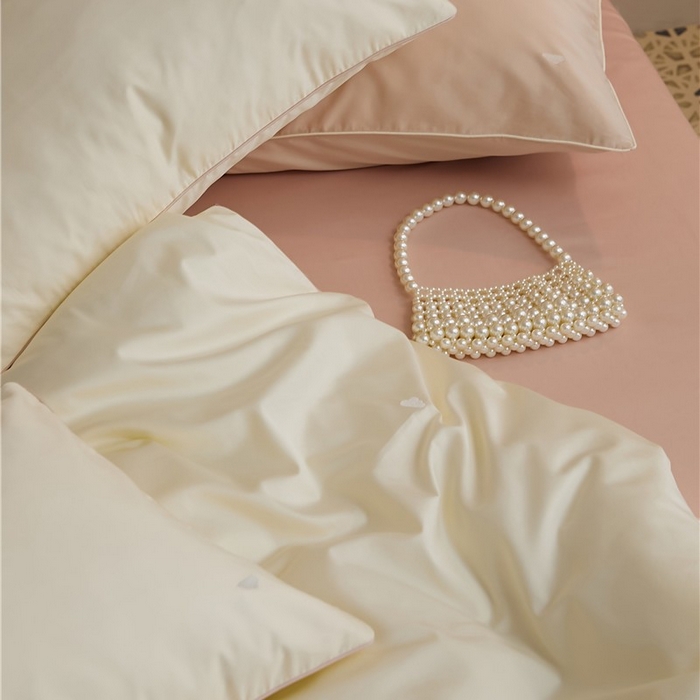 91家纺网 家纺一手货源 找家纺 新款100S长绒棉四件套-云享系列 莫奈白