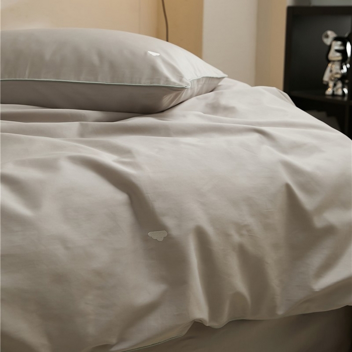 91家纺网 家纺一手货源 找家纺 新款100S长绒棉四件套-云享系列 薄雾灰