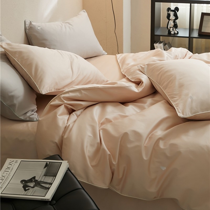 91家纺网 家纺一手货源 找家纺 新款100S长绒棉四件套-云享系列 浮光杏