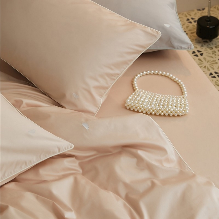 91家纺网 家纺一手货源 找家纺 新款100S长绒棉四件套-云享系列 浮光杏