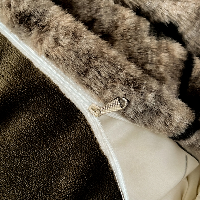 91家纺网 家纺一手货源 找家纺 米可 2025新款美拉德高克重兔毛绒牛奶绒四件套 繁花