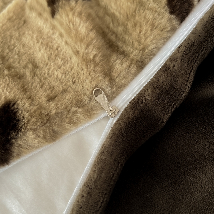 91家纺网 家纺一手货源 找家纺 米可 2025新款美拉德高克重兔毛绒牛奶绒四件套 花海