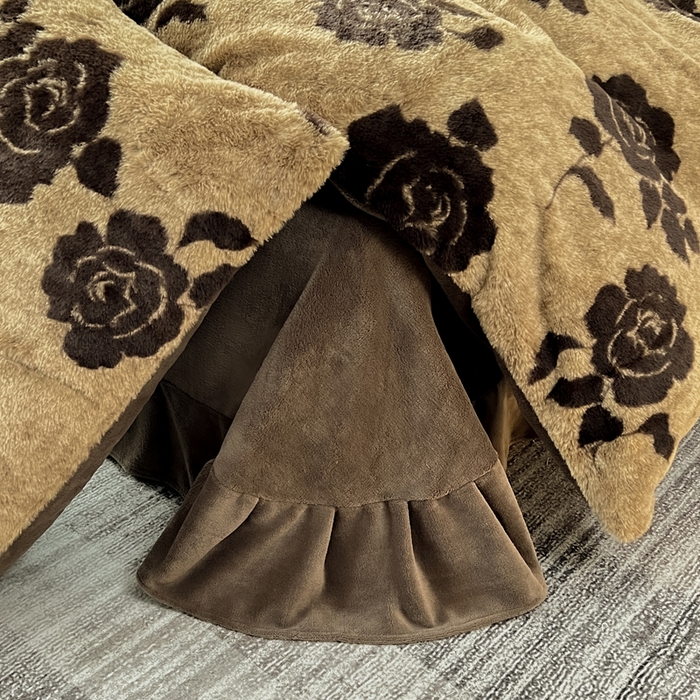 91家纺网 家纺一手货源 找家纺 米可 2025新款美拉德高克重兔毛绒牛奶绒四件套 盛放