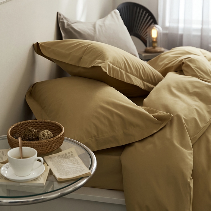 91家纺网 家纺一手货源 找家纺 2021新款加厚磨毛四件套玉子黄