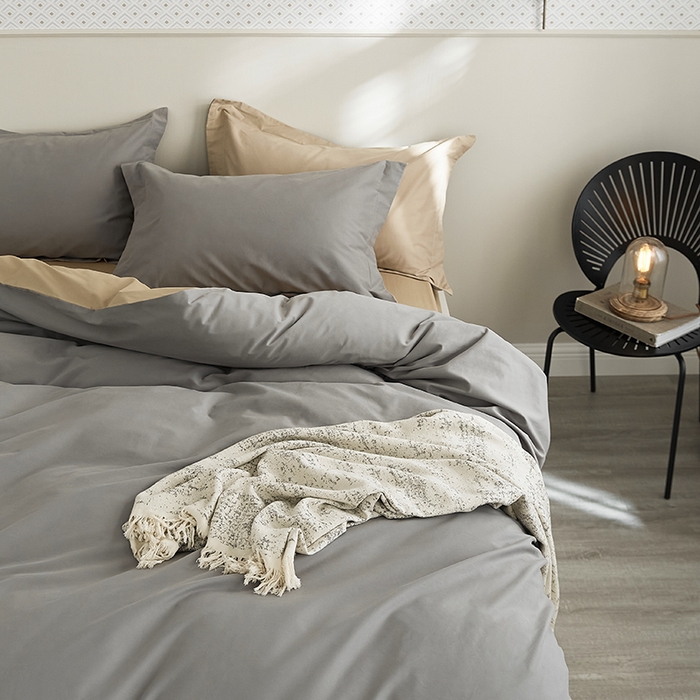 91家纺网 家纺一手货源 找家纺 2021新款加厚磨毛四件套银竹奶茶