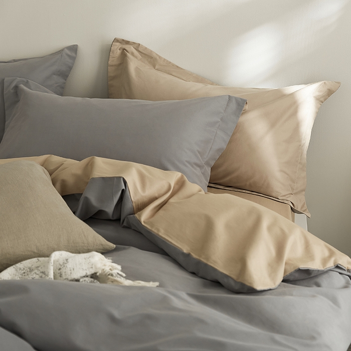 91家纺网 家纺一手货源 找家纺 2021新款加厚磨毛四件套银竹奶茶