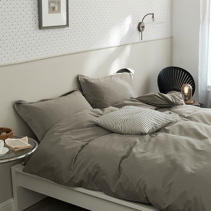 91家纺网 家纺一手货源 找家纺 2021新款加厚磨毛四件套浅棕灰