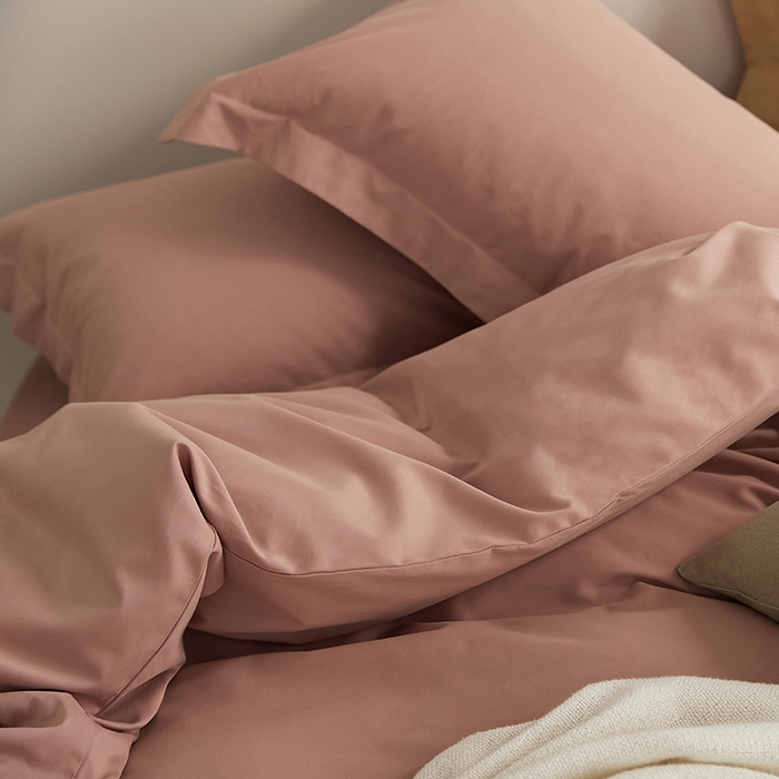 91家纺网 家纺一手货源 找家纺 2021新款加厚磨毛四件套藕荷色