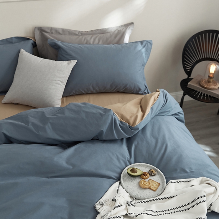 91家纺网 家纺一手货源 找家纺 2021新款加厚磨毛四件套千草奶茶