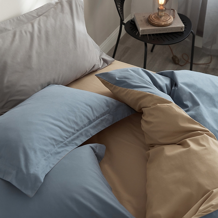 91家纺网 家纺一手货源 找家纺 2021新款加厚磨毛四件套千草奶茶