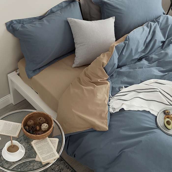 91家纺网 家纺一手货源 找家纺 2021新款加厚磨毛四件套千草奶茶