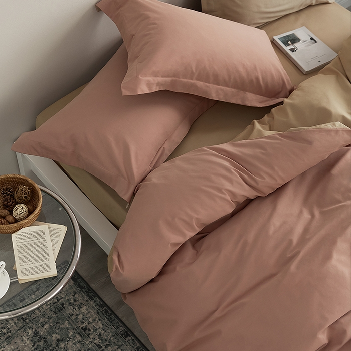 91家纺网 家纺一手货源 找家纺 2021新款加厚磨毛四件套藕荷奶茶