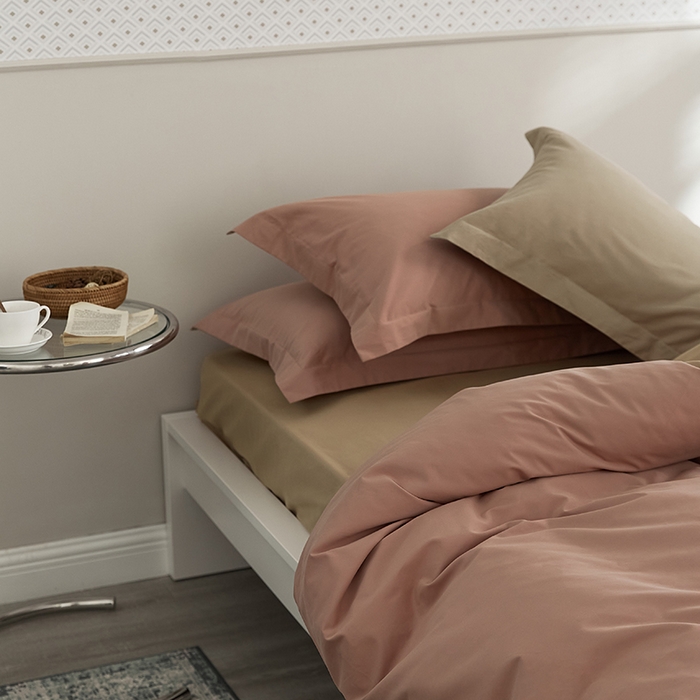 91家纺网 家纺一手货源 找家纺 2021新款加厚磨毛四件套藕荷奶茶