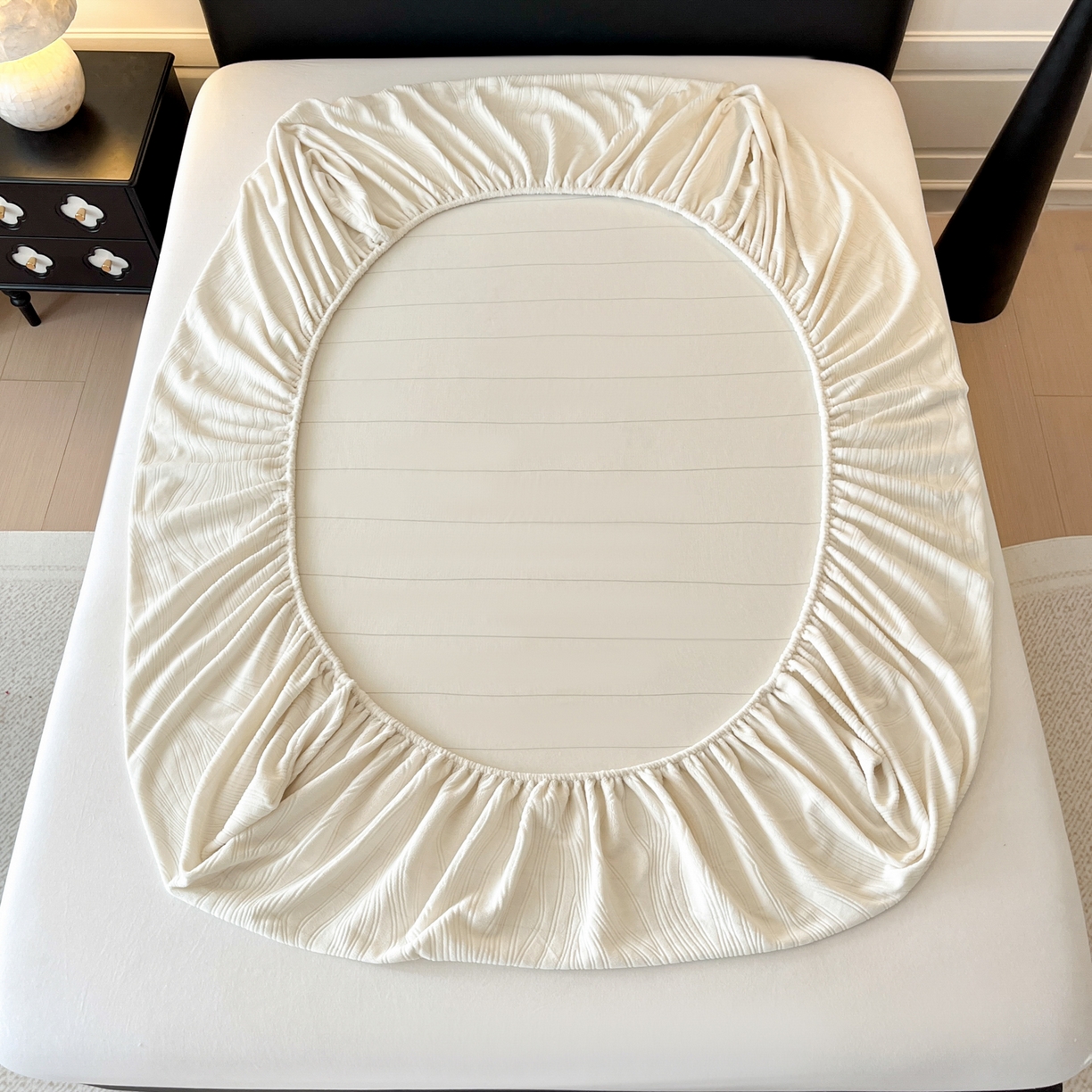 91家纺网 家纺一手货源 找家纺 （总）酱子 2025新款烂花牛奶绒床笠