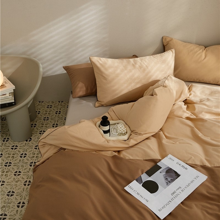 91家纺网 家纺一手货源 找家纺 （总）新款100S磨毛半拼玩乐系列四件套