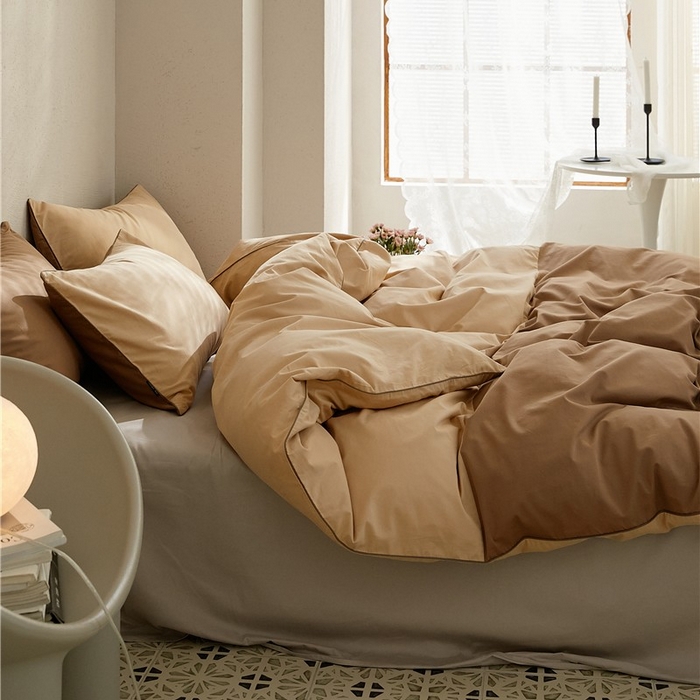 91家纺网 家纺一手货源 找家纺 （总）新款100S磨毛半拼玩乐系列四件套