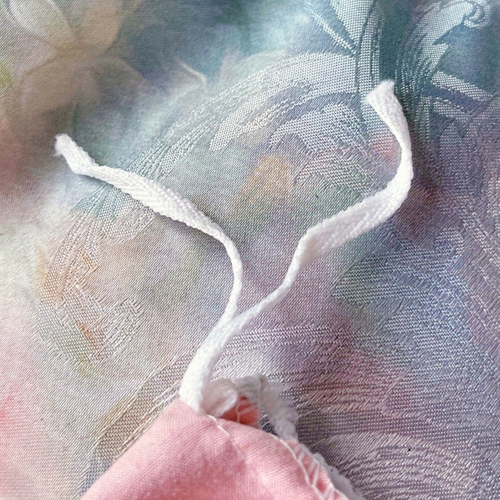 91家纺网 家纺一手货源 找家纺 大麦乐田 2025新款直播爆款欧式轻奢提花数码印花四件套 芳馨