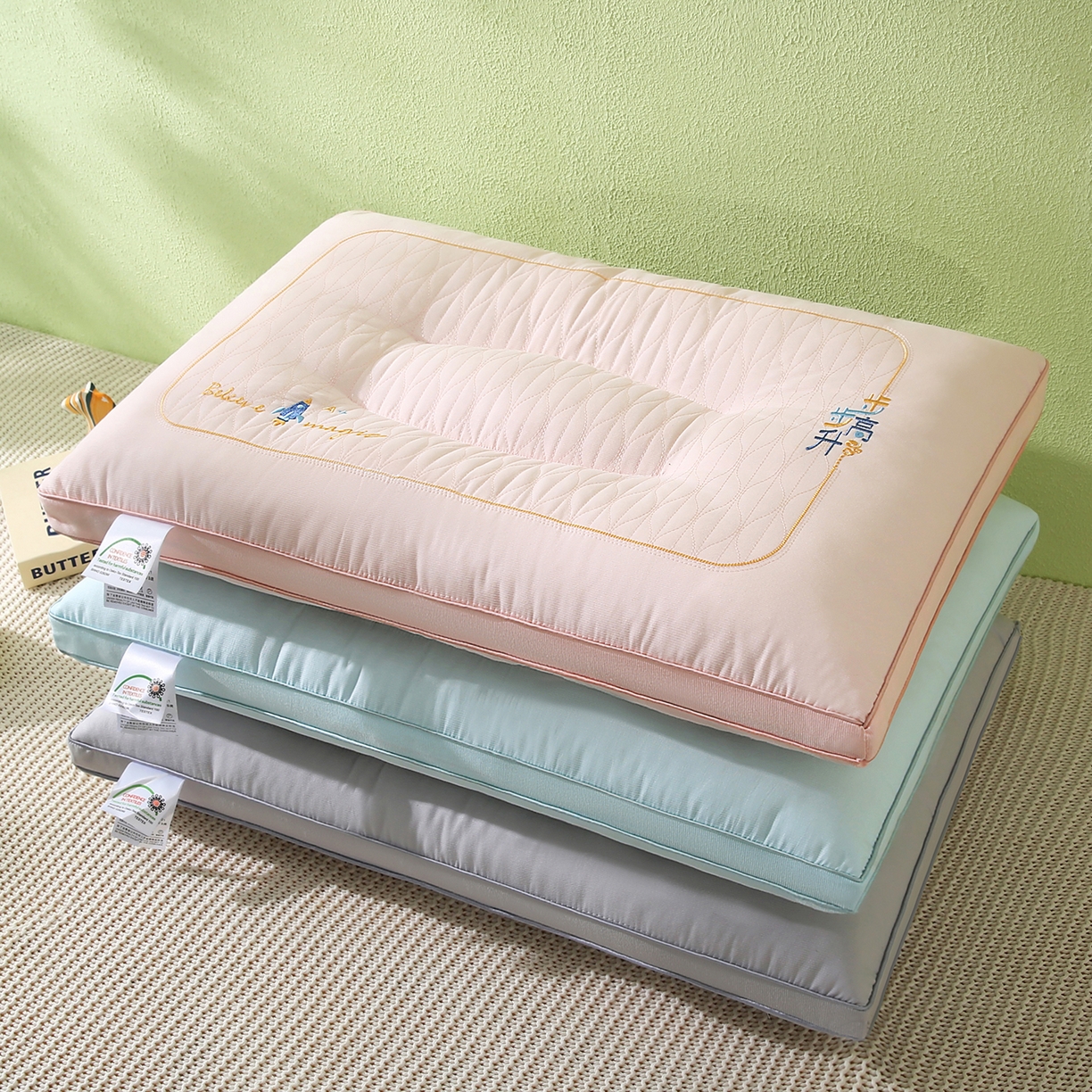 91家纺网 家纺一手货源 找家纺 （总）十仟家纺 2025新款步步高升枕头枕芯