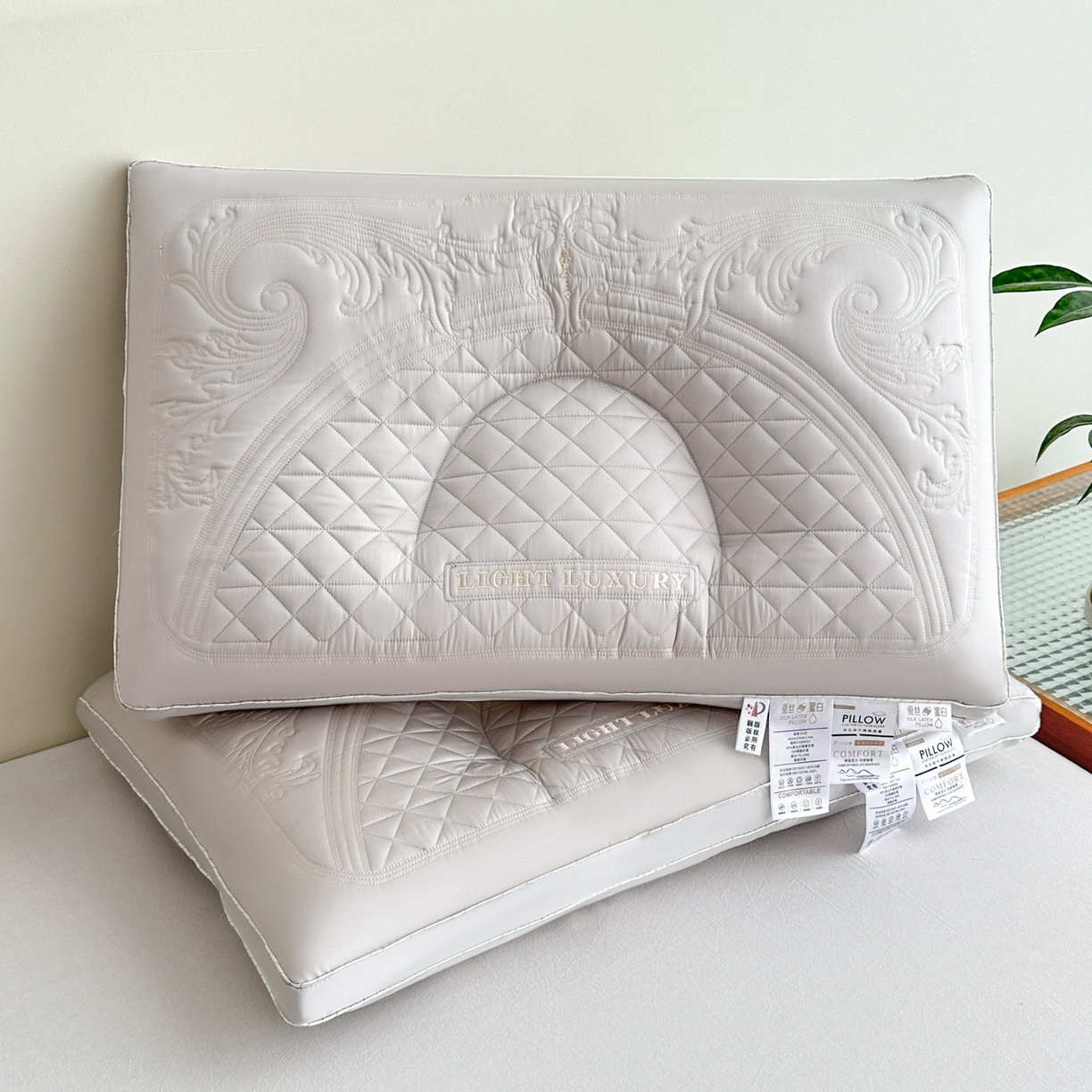 91家纺网 家纺一手货源 找家纺 十仟家纺 2025新款家用护颈椎助睡眠枕芯成人学生宿舍记忆枕枕头 灰色