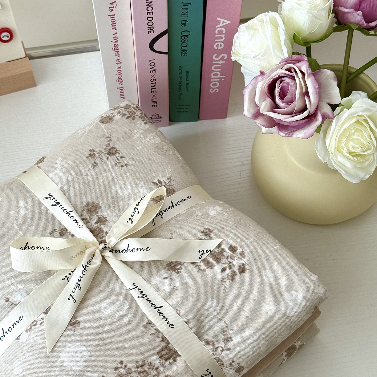 91家纺网 家纺一手货源 找家纺 于果 2025新款全棉双层纱四件套（第六批） 楼兰