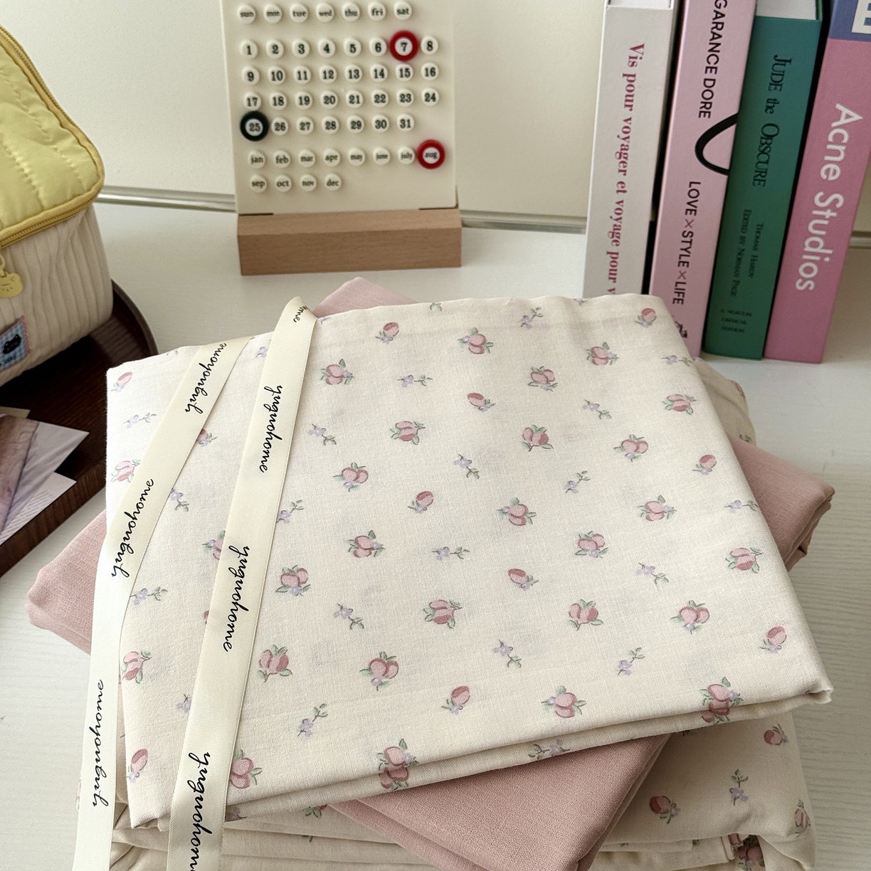 91家纺网 家纺一手货源 找家纺 于果 2025新款全棉双层纱四件套（第六批） 千颂伊-米