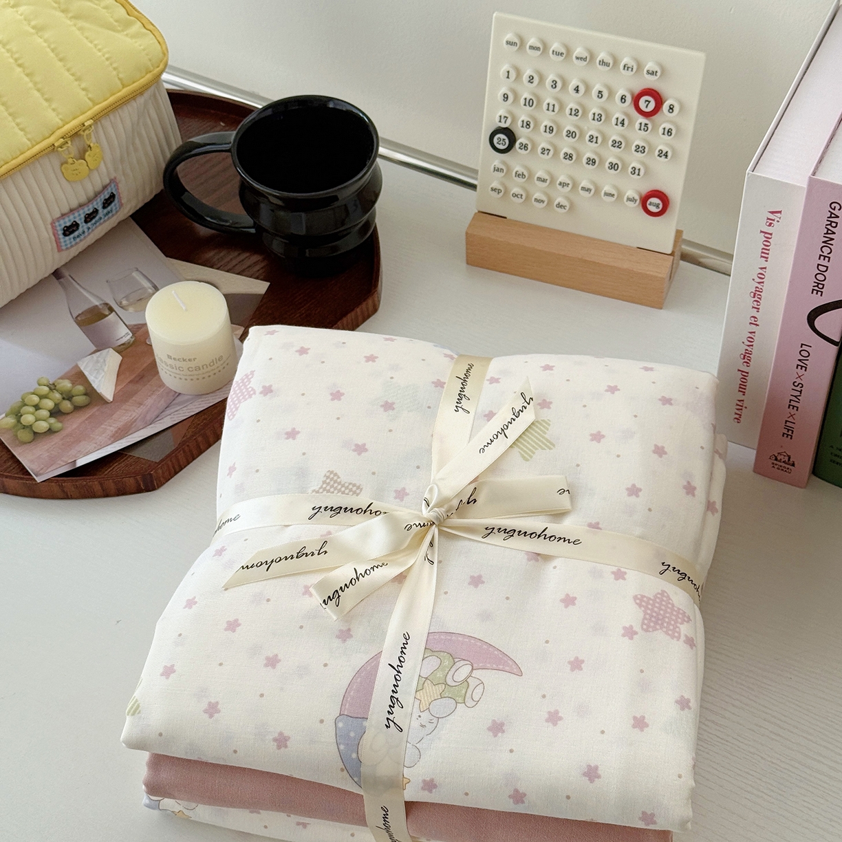 于果 2025新款全棉双层纱四件套（第六批） 晚安宝贝