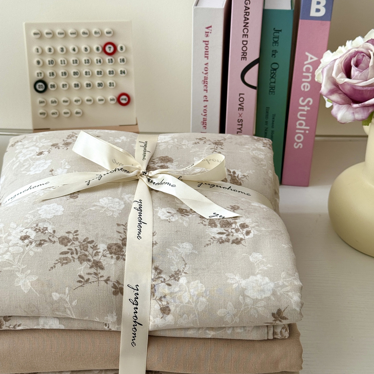 91家纺网 家纺一手货源 找家纺 于果 2025新款全棉双层纱四件套（第六批） 楼兰