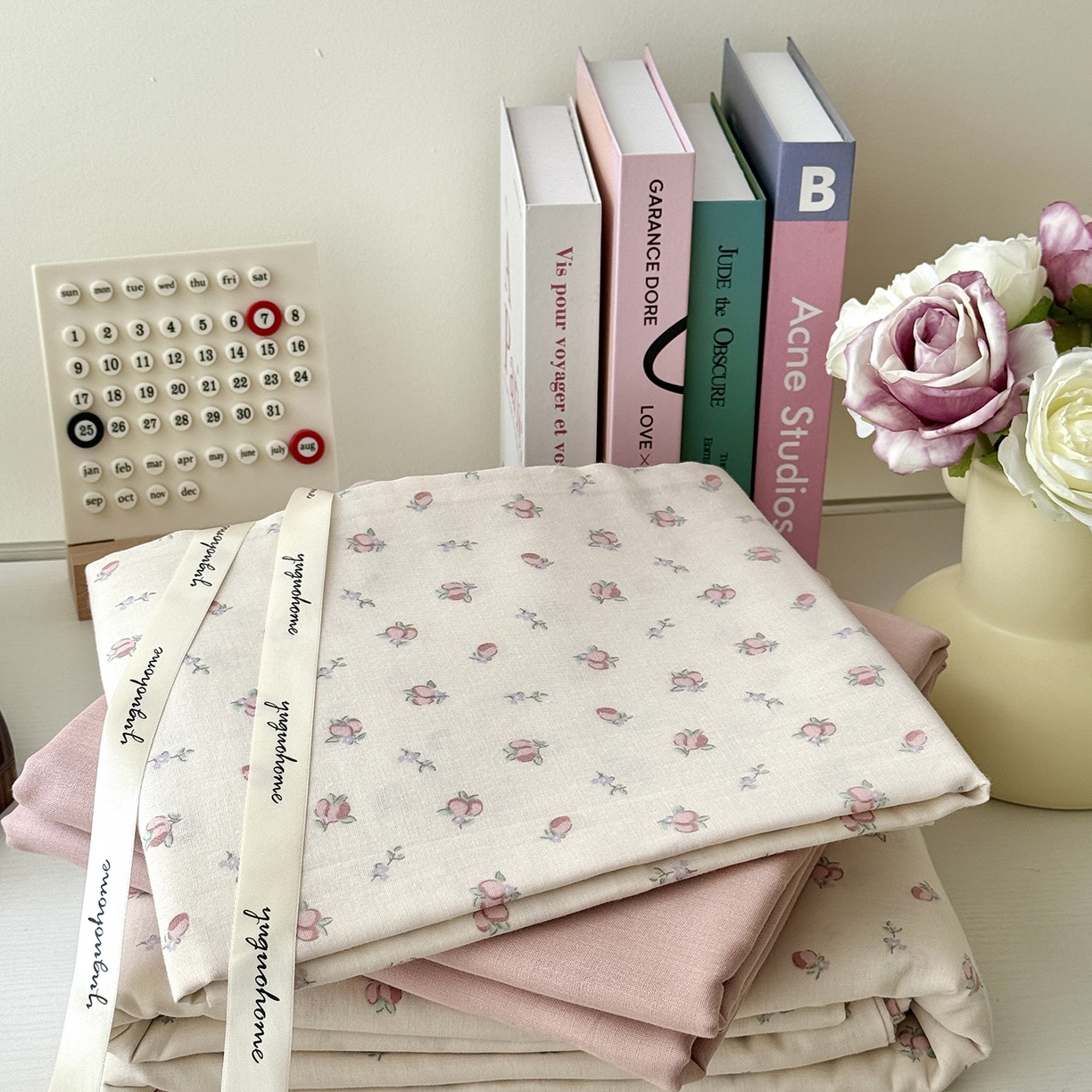 91家纺网 家纺一手货源 找家纺 于果 2025新款全棉双层纱四件套（第六批） 千颂伊-米