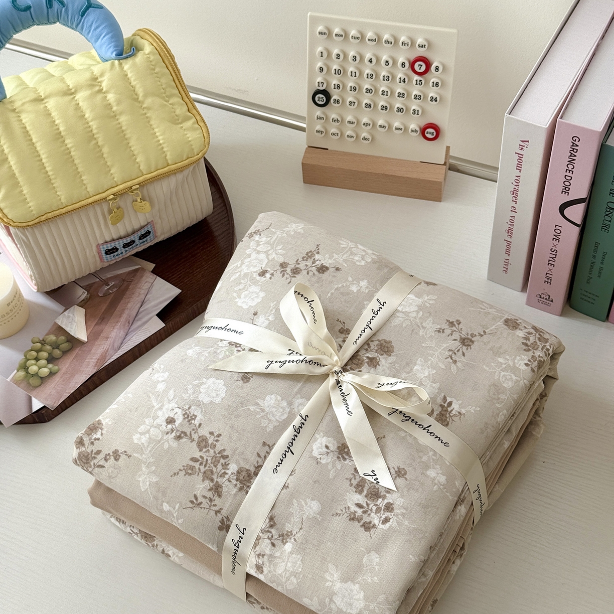 于果 2025新款全棉双层纱四件套（第六批） 楼兰