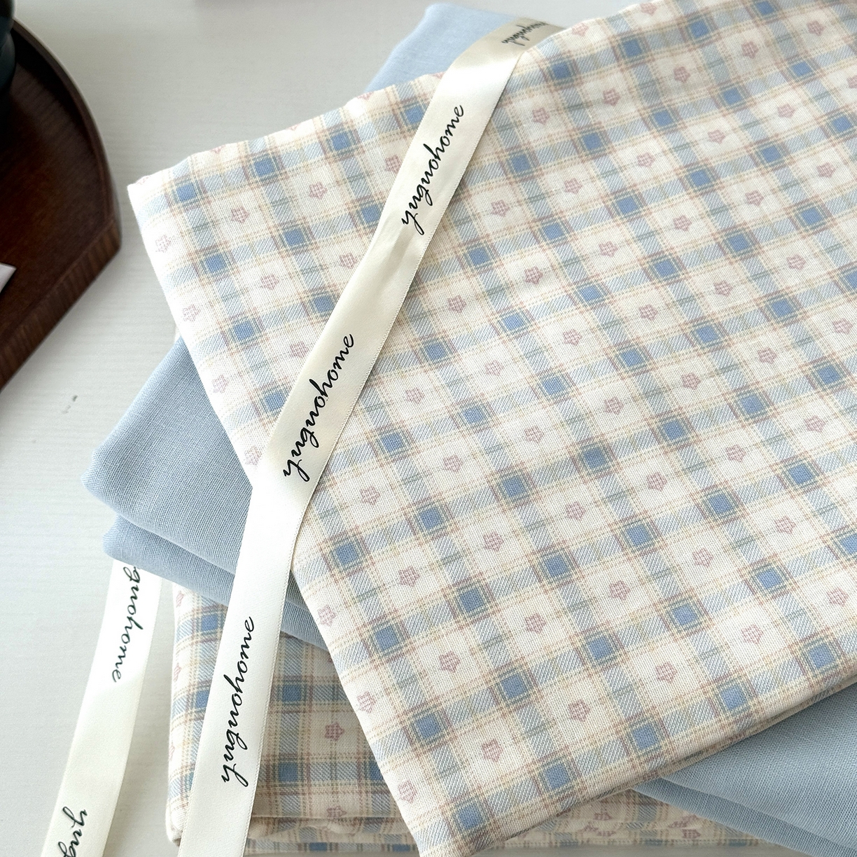 91家纺网 家纺一手货源 找家纺 于果 2025新款全棉双层纱四件套（第六批） 威尔士